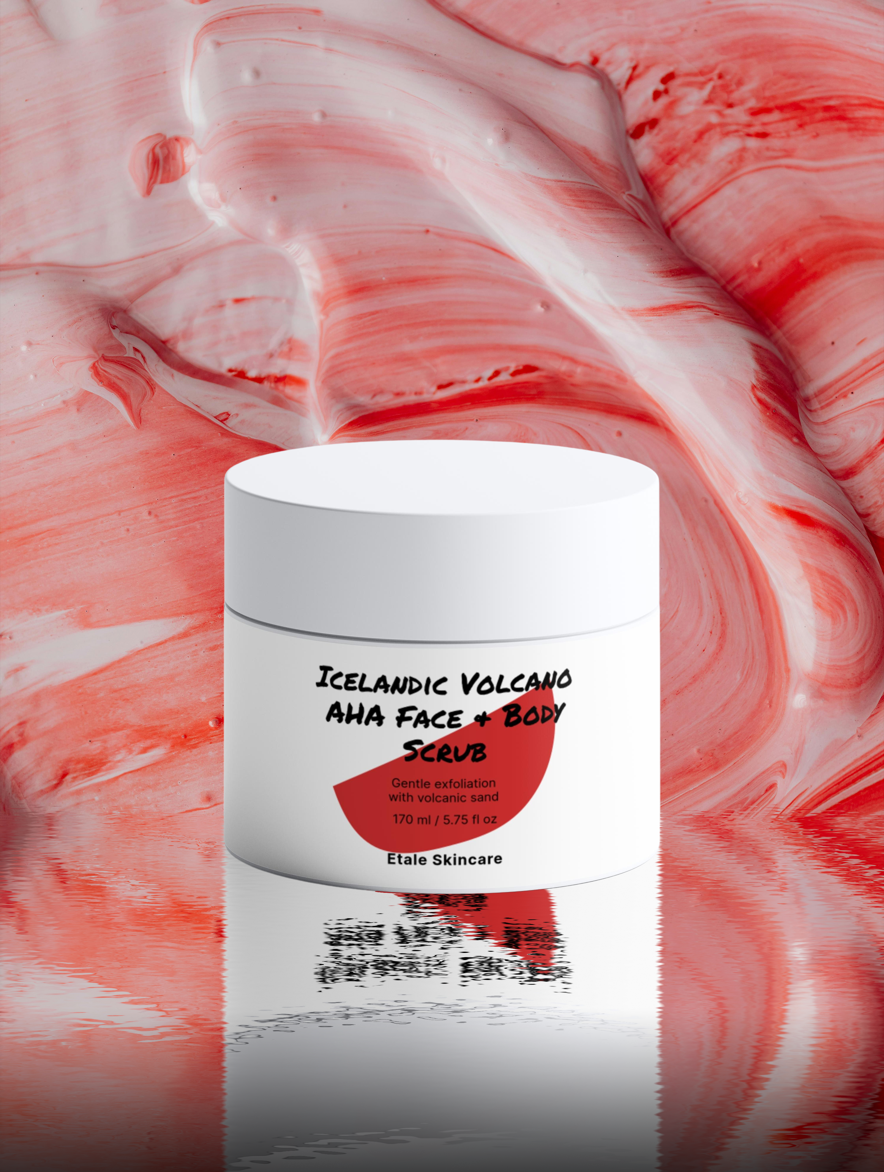 -Icelandic Volcano AHA Face & Body Scrub-